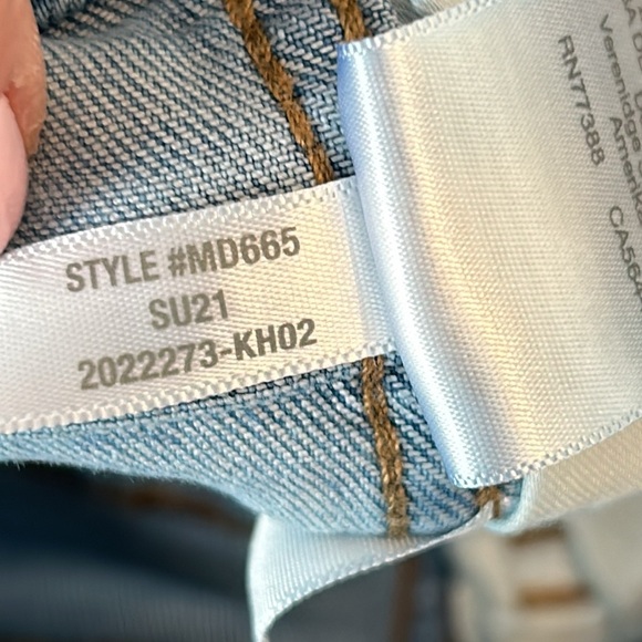 Madewell Curvy Roadtripper High Rise Skinny Jeans Blue Denim Women’s Size 25 - Picture 9 of 17